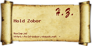 Hold Zobor névjegykártya